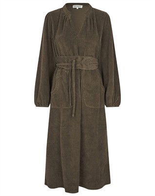 Lollys Laundry - Paris LL Midi Kjole - Dark Mokka